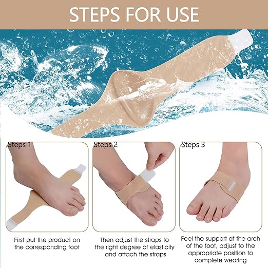 1 Pair Arch Support Sleeves – Metatarsal Compression Brace for Flat Feet, Plantar Fasciitis Relief, Foot Pain Support, Cushioned Gel Pad Sock for Men & Women, Breathable Elastic Sleeve for Daily Use