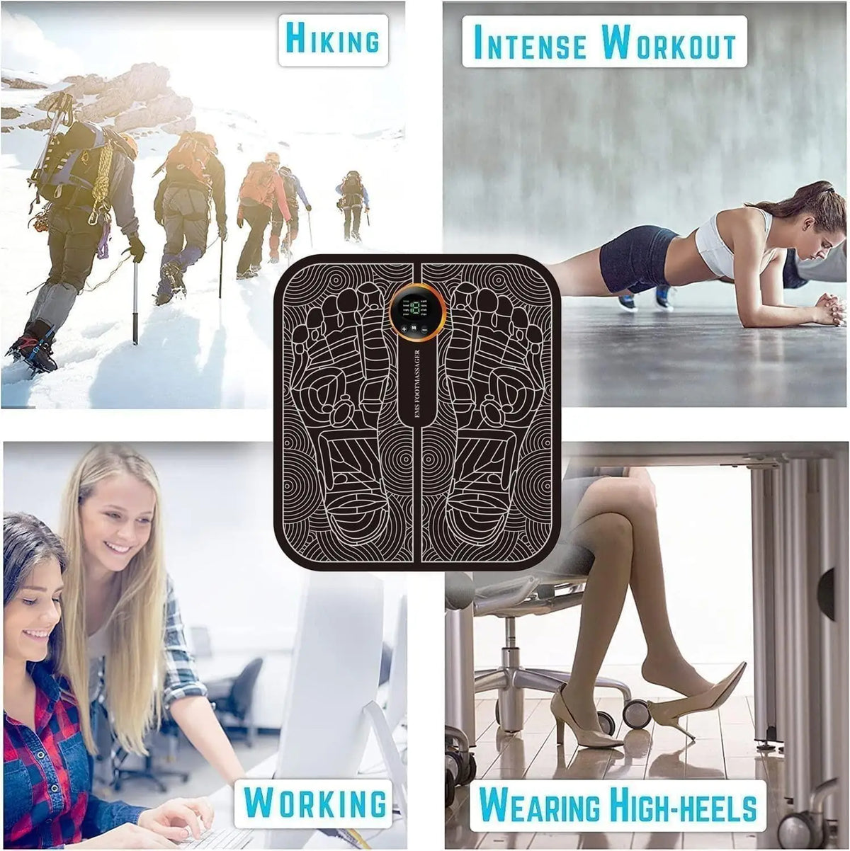 Foot Massager Pain Relief Wireless EMS Massage