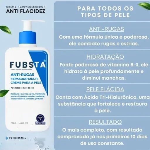 Fubsta Anti Wrinkle Firming Multi Purpose Cream for Skin Care pack of 2
