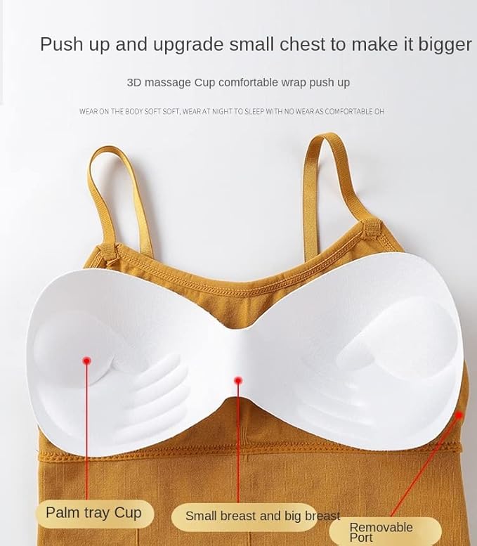Women Cotton Padded Wire Free Sports Bra for Fitness Yoga & Gymwear, Crop Top Push Up Bra -Multicolor pack of 3