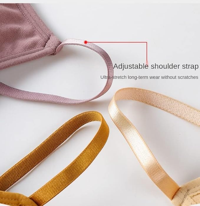 Women Cotton Padded Wire Free Sports Bra for Fitness Yoga & Gymwear, Crop Top Push Up Bra -Multicolor pack of 3