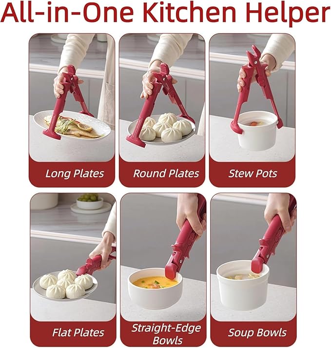 Pot Pan Gripper Tongs Anti Scalding Clip