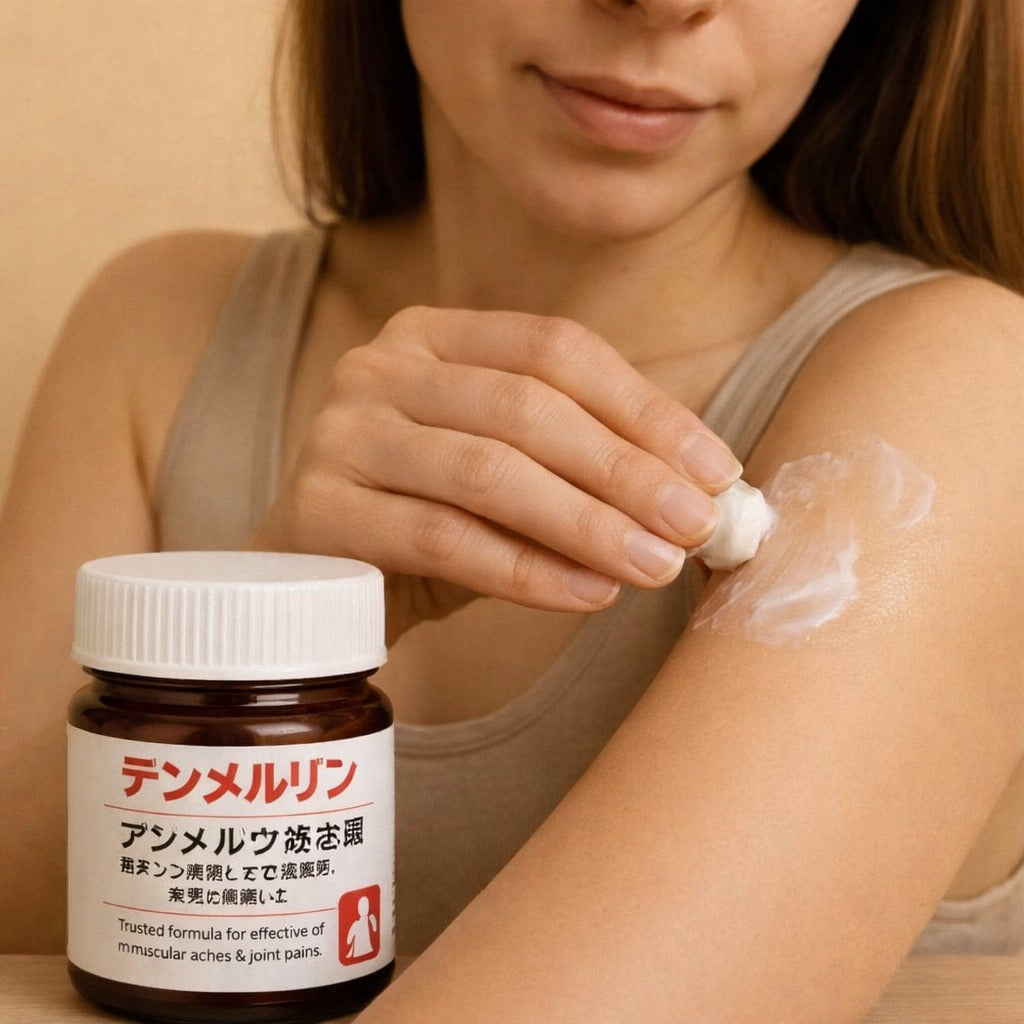 Japanese Formula Soothing Massage Gel for Joint & Muscle Pain Relief – Arnica, Mugwort, Hyaluronic Acid – Back, Neck, Knee & Leg Massage Balm – 100% Herbal Fast Absorption Formula (pack of 2)