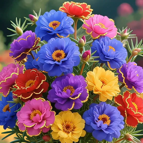 SS Golden Lace Portulaca Brilliant Double Blooms for Effortless Summer Color Buy 1 Get 1 Free