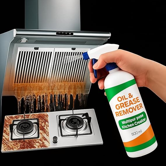 Kitchen Cleaner Spray Oil & Grease Stain Remover  pack of 1