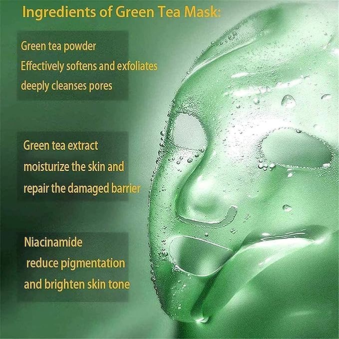 Green Tea Cleansing Clay Stick Face Mask – Blackhead Remover & Deep Pore Cleansing Stick for Oily Skin pack of 1