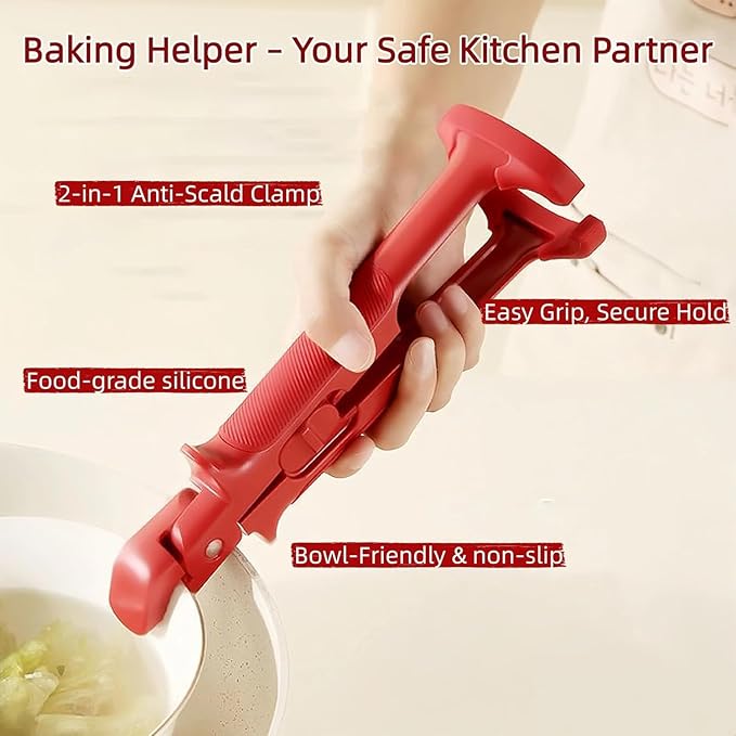Pot Pan Gripper Tongs Anti Scalding Clip