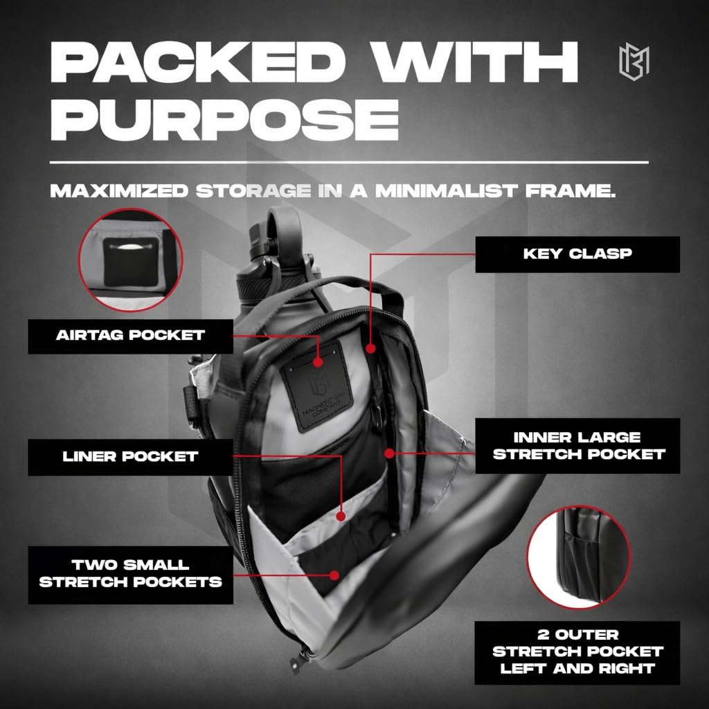 Magnetic Gym Bottle Bag – Heavy-Duty Magnetic Attachment