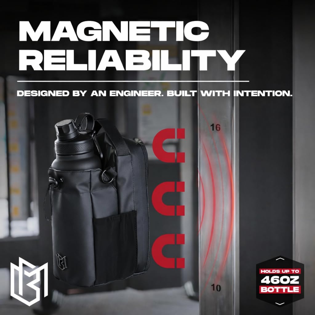 Magnetic Gym Bottle Bag – Heavy-Duty Magnetic Attachment