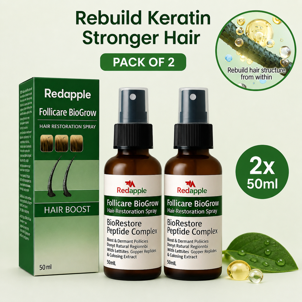 Follicure BioGrow Hair Restoration Spray 50 ml each Pack Of 2