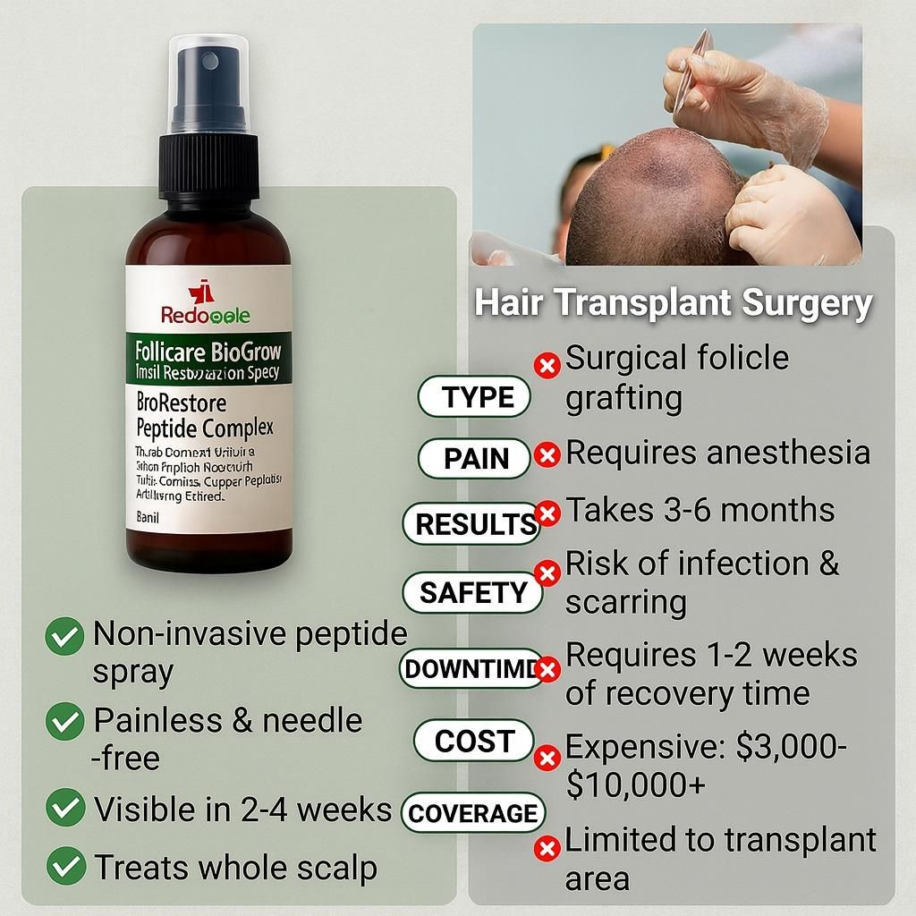 Follicure BioGrow Hair Restoration Spray 50 ml each Pack Of 2
