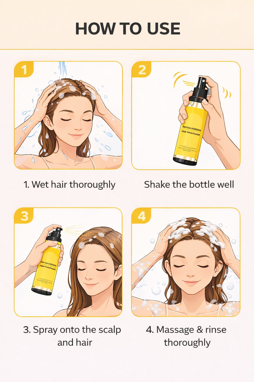 Long Lasting Hair Shampoo pack of 2