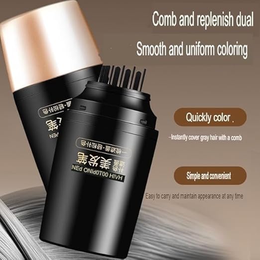 Waterproof & Sweatproof Hair Color Pen with Built-in Comb