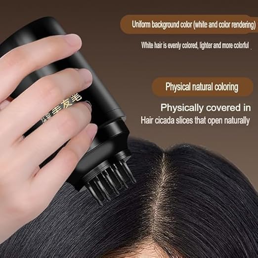 Waterproof & Sweatproof Hair Color Pen with Built-in Comb