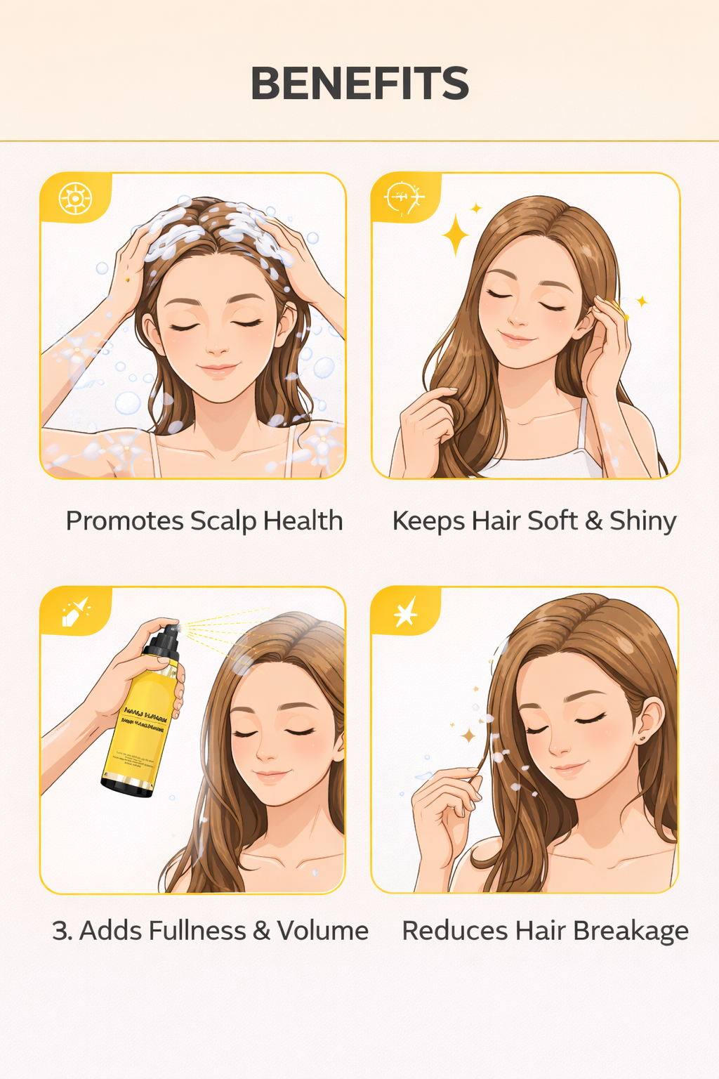 Long Lasting Hair Shampoo pack of 2