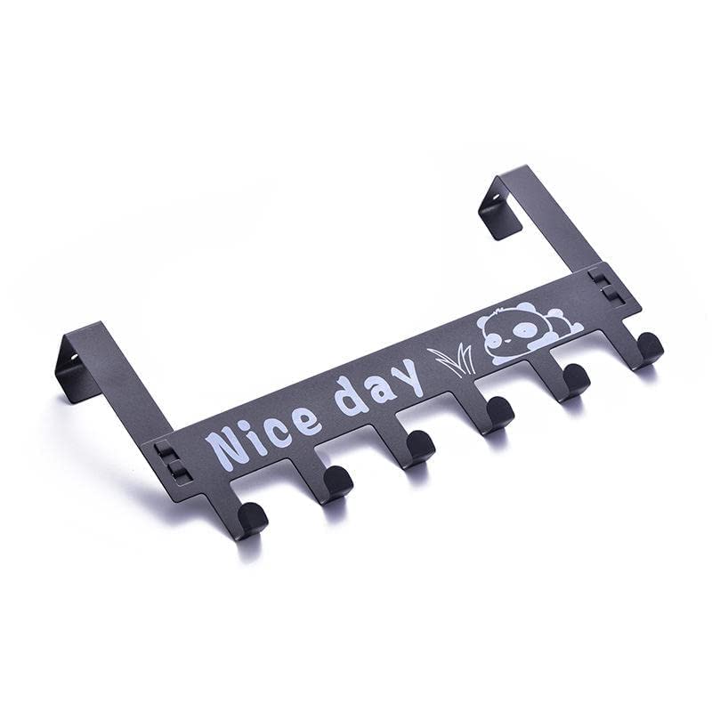 Carbon Steel 6 Hooks Hanger Over The Door Hook Hanger