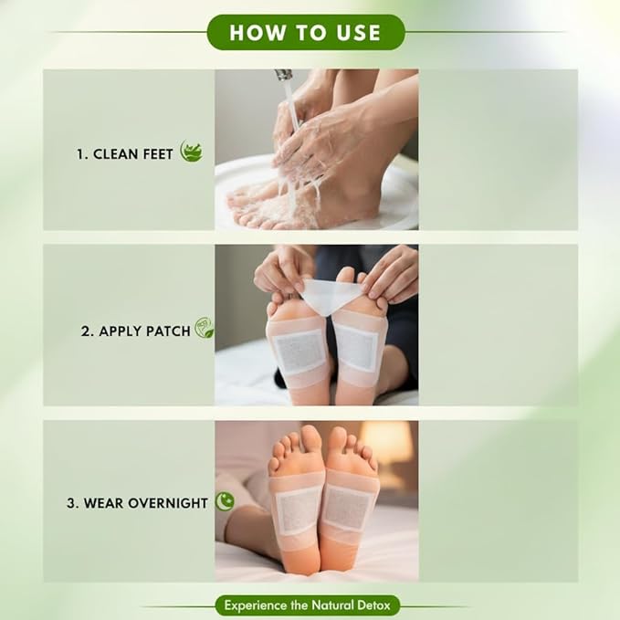 Herbal Giloy Patches, Body Detox Foot Patches(pack of 1)