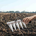 Handheld Garden Rake for Soil Cultivation and Weeding, 5 Tines