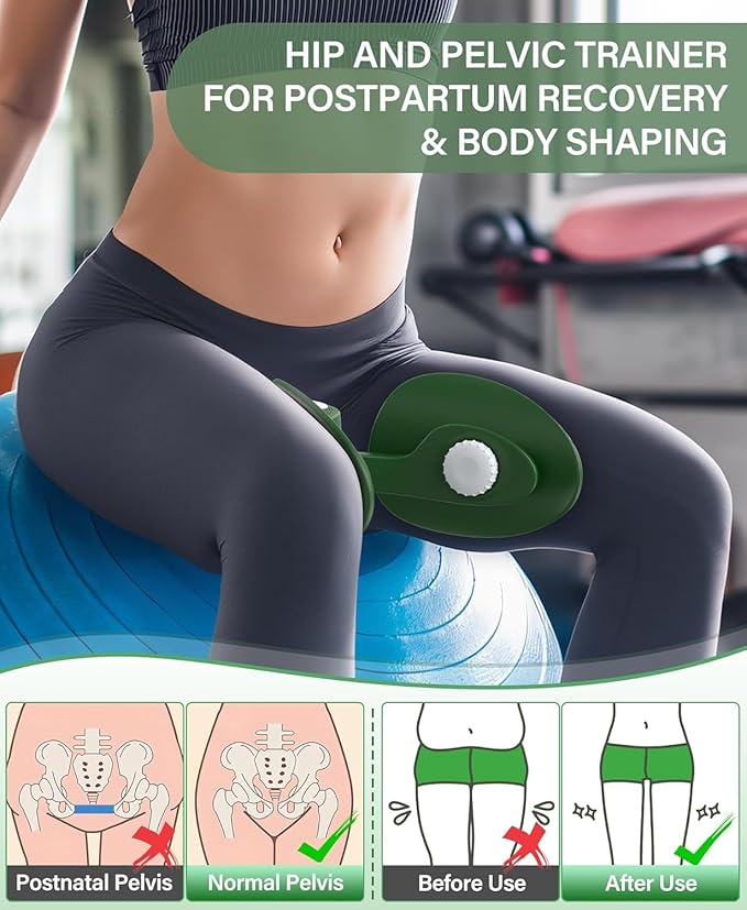 2 in 1 Hip & Pelvis Trainer Inner Thigh Master Kegel Exercise Equipment(random color)
