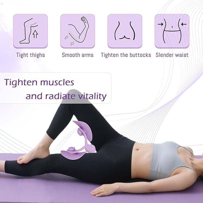 2 in 1 Hip & Pelvis Trainer Inner Thigh Master Kegel Exercise Equipment(random color)