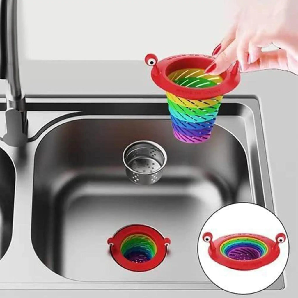 Kitchen Sink Strainer Foldable Multicolor ( pack of1)