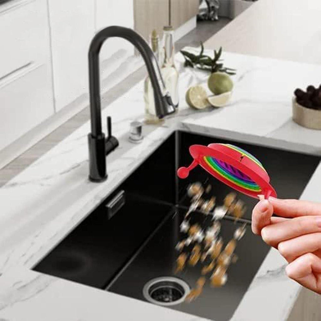Kitchen Sink Strainer Foldable Multicolor ( pack of1)