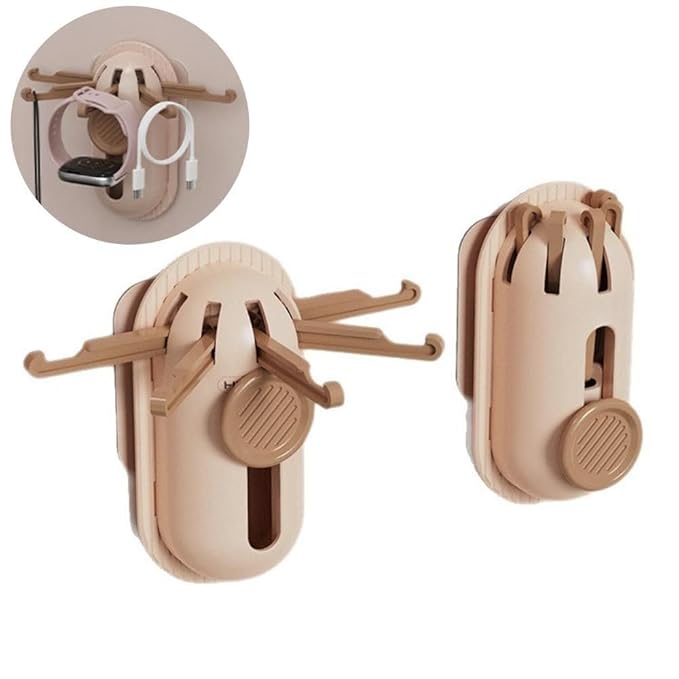 Folding Coat Hooks, Wall Hanging Folding Clothes Hook, Space-Saving & Rust-Proof (random colour)
