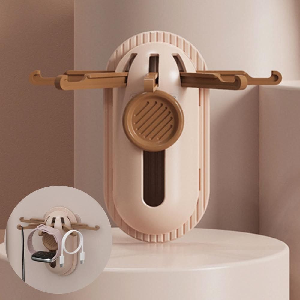 Folding Coat Hooks, Wall Hanging Folding Clothes Hook, Space-Saving & Rust-Proof (random colour)