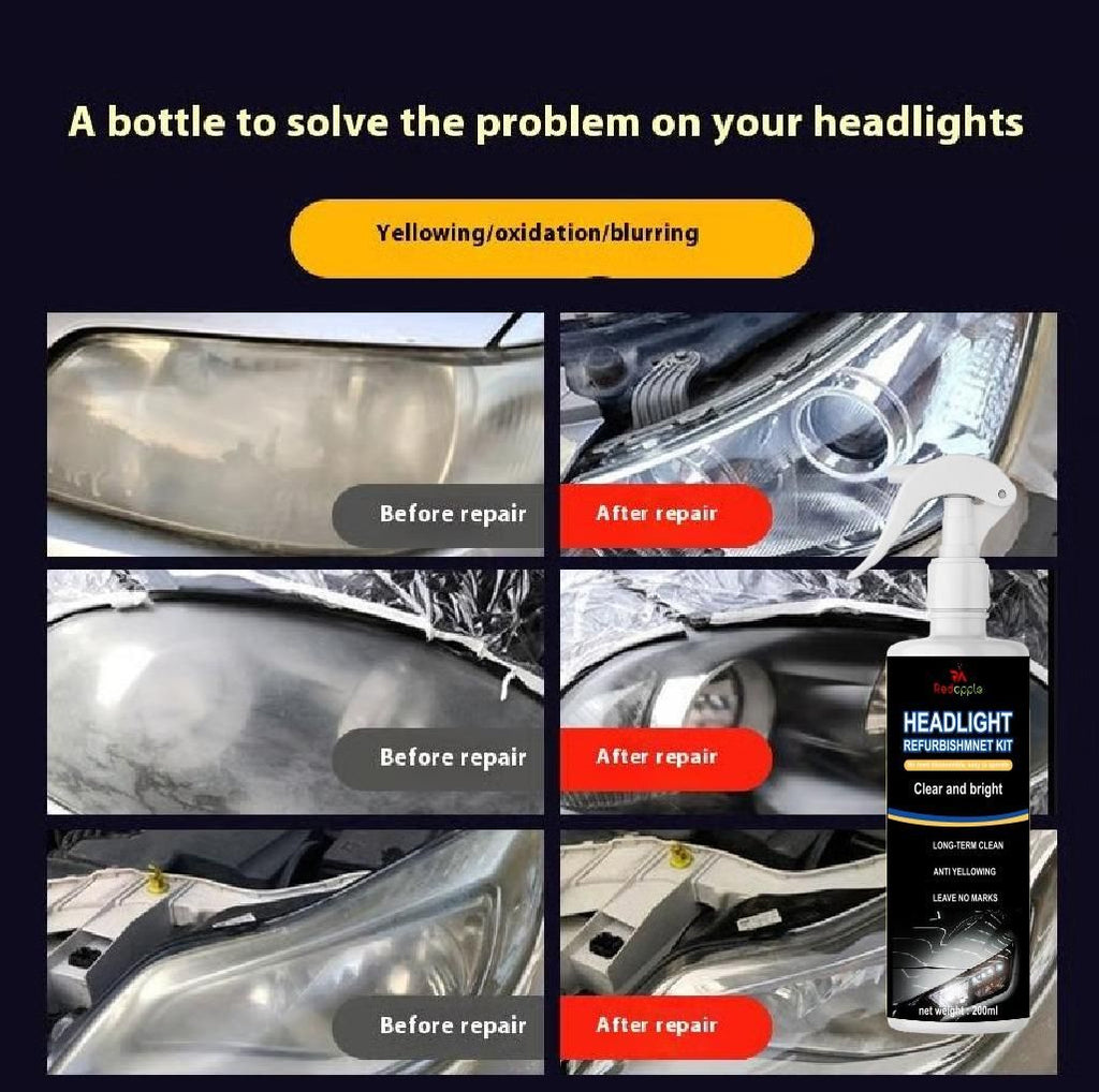 Headlight Refurbishment Kit 200 ml pack of 2