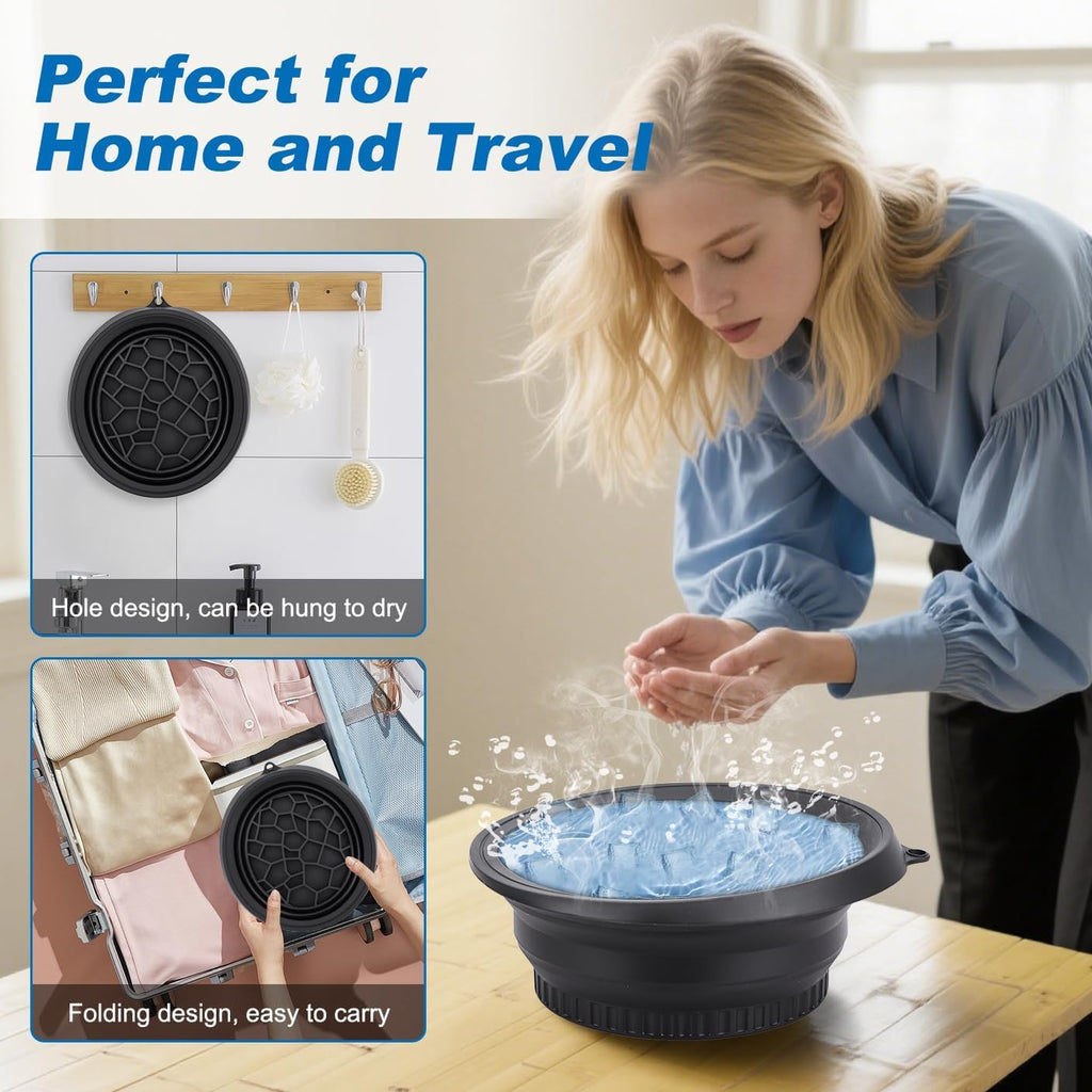 Collapsible Silicone Facial Ice Bath Bowl for Easy Storage & Carrying(pack of 1)