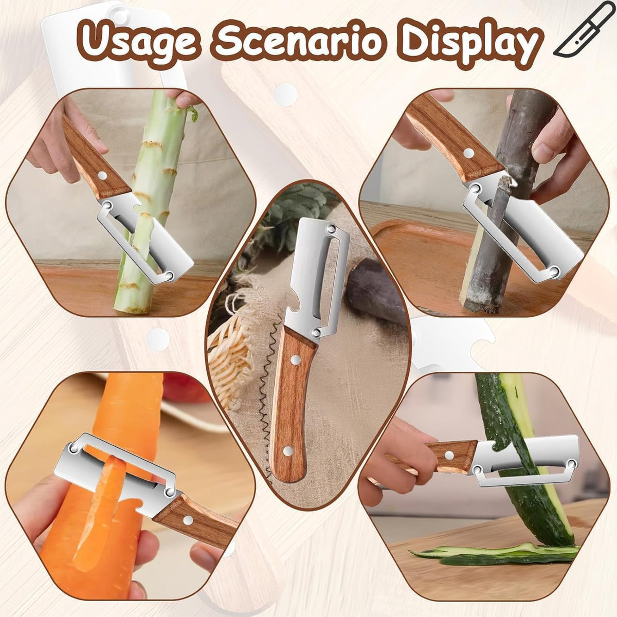 3 in1 Peeling Knife