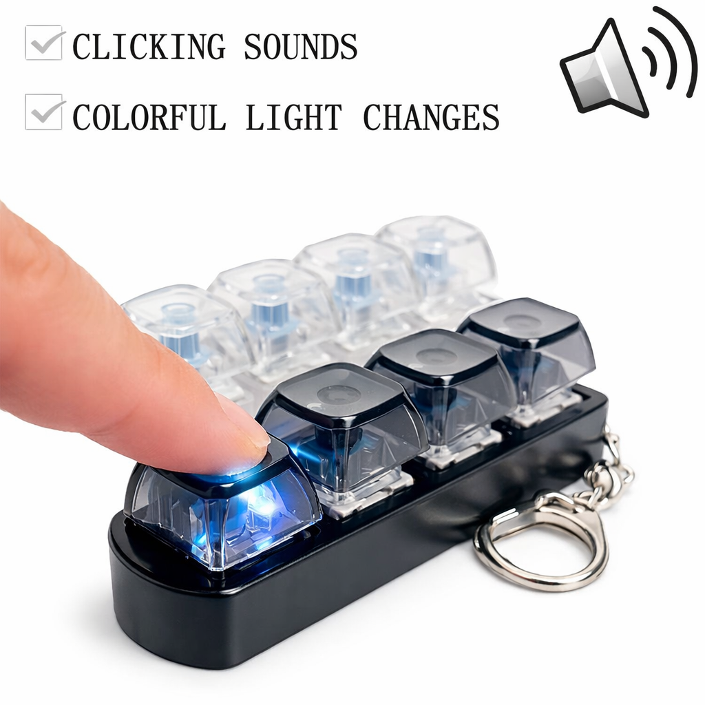 Keyboard Fidget Keychain