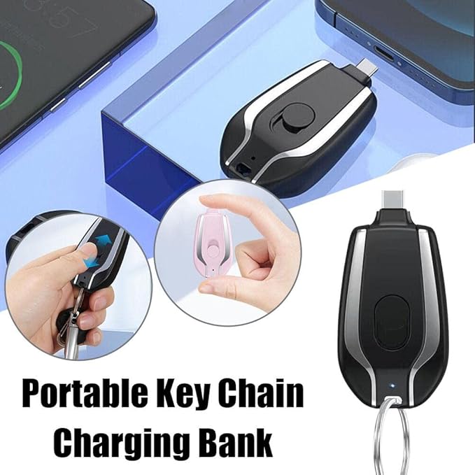 Keychain Power Bank PACK OF 2(random colour)