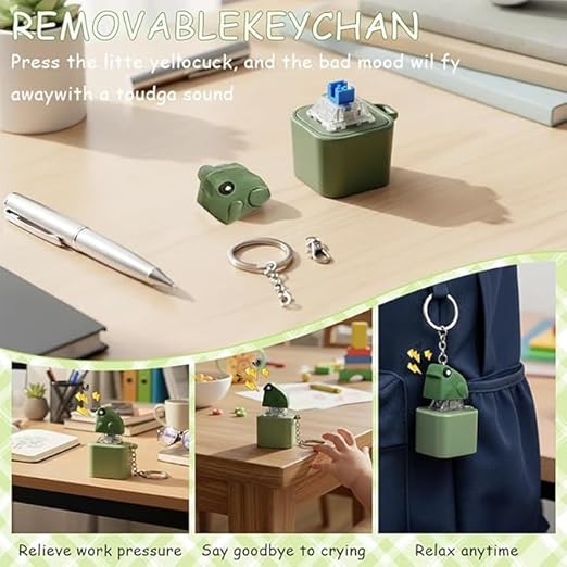 Portable Keychain Fidget Keyboard Clicker