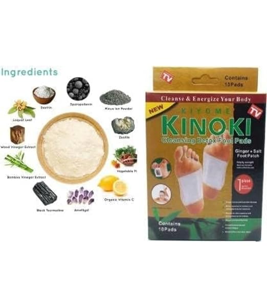 Kinoki Organic Natural ingredients in this foot pads stress relief (pack of 10)