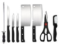 8-Piece Stainless Steel Kitchen Knife Set