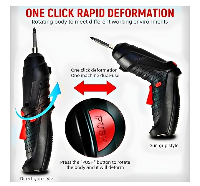 46 Pcs Rechargeable Powerful Cordless Screwdriver With Drill Machine (HT20)