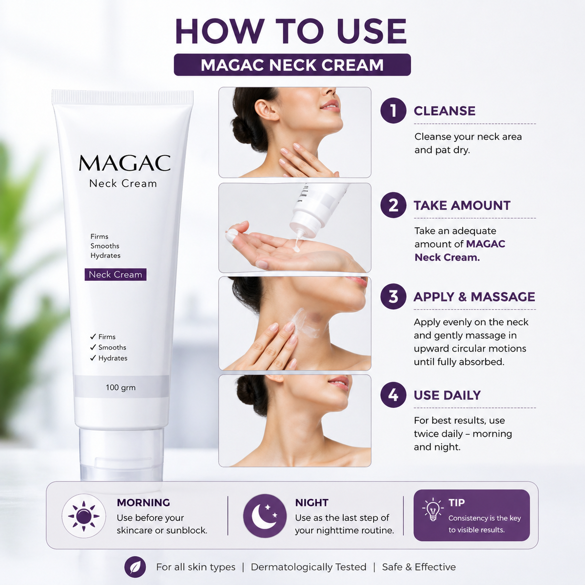 Magac Neck Cream  pack of 2