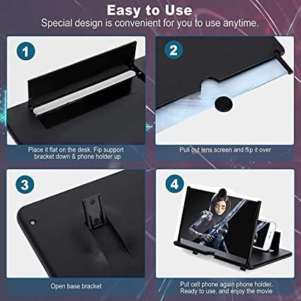 3D Mobile Screen Magnifier (random colour)