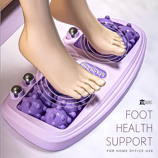 Foot Massager Roller for Pain Relief & Blood Circulation Tool for Home Use (Multi Colour)