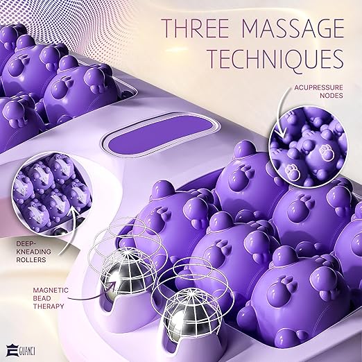 Foot Massager Roller for Pain Relief & Blood Circulation Tool for Home Use (Multi Colour)