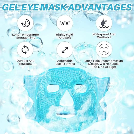 HanGlow ICE Face Mask Cold Face Eye Masks Cooling Face Mask
