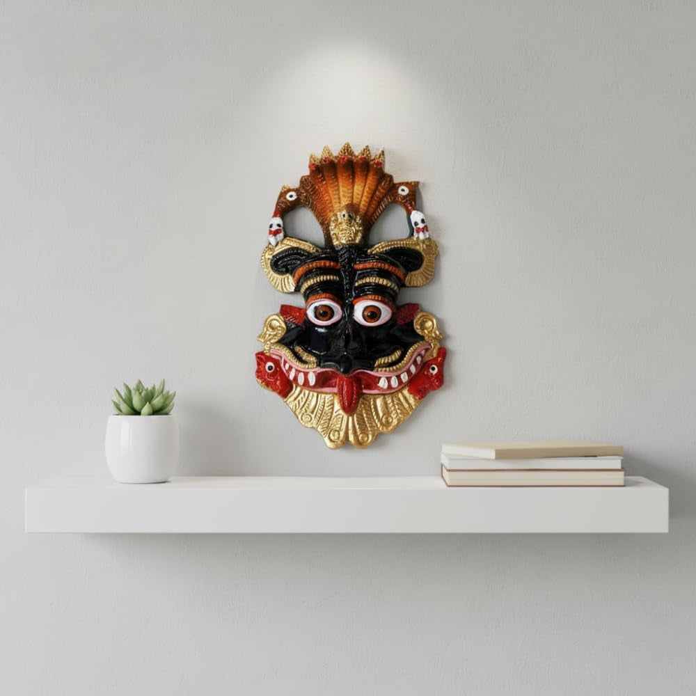 BharatYug Keerthi Mukha Wall Hanging | Traditional Protective Mask |Hindu Vastu Symbol