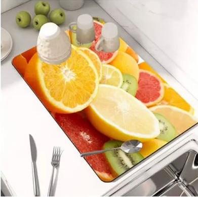 Drying Mat (Pack of 2)(random colour)