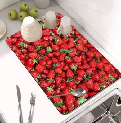 Drying Mat (Pack of 2)(random colour)