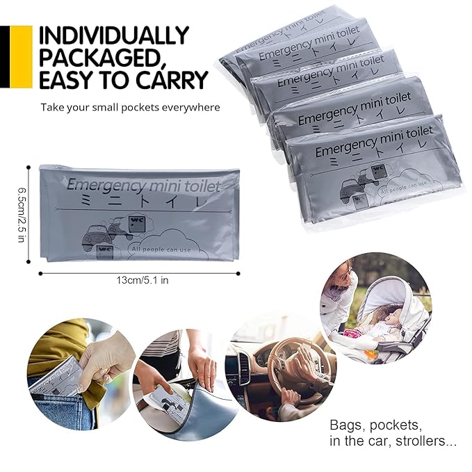 700 ML Disposable Urinal Bags pack of 2