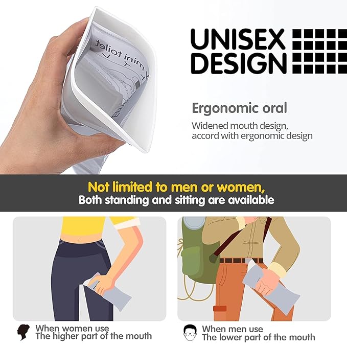 700 ML Disposable Urinal Bags pack of 2