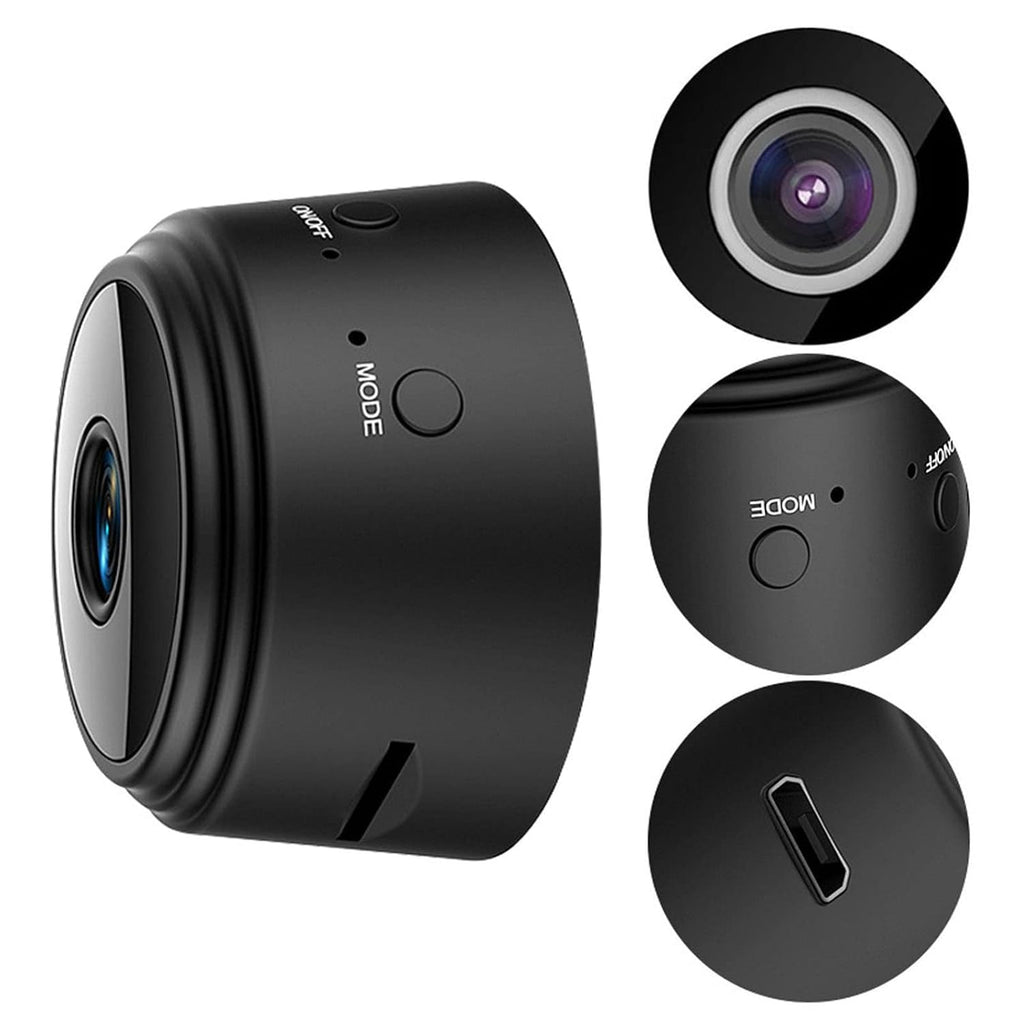 SS WiFi Cameras with Magnetic Back Cover, Covert Baby Nanny Cam with Phone App,Tiny Smart Camera for Indoor Outdoor