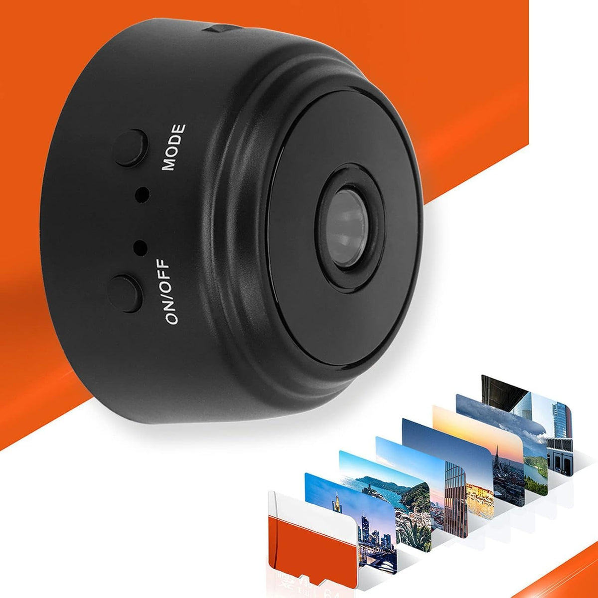 SS WiFi Cameras with Magnetic Back Cover, Covert Baby Nanny Cam with Phone App,Tiny Smart Camera for Indoor Outdoor