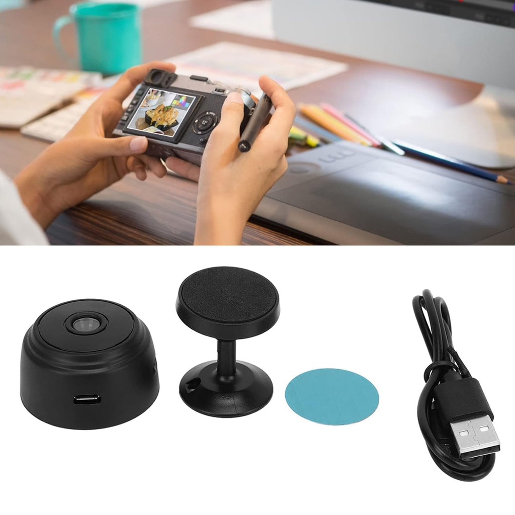 SS WiFi Cameras with Magnetic Back Cover, Covert Baby Nanny Cam with Phone App,Tiny Smart Camera for Indoor Outdoor